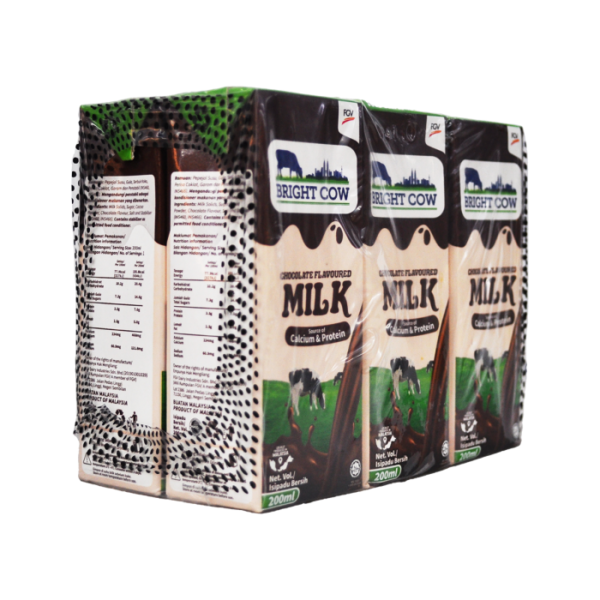 BRIGHT COW Chocolate Flavoured Milk 6x200ml
