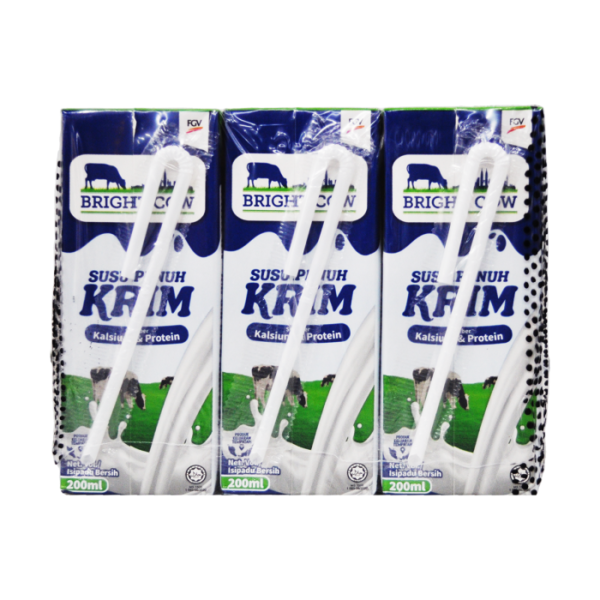 BRIGHT COW Full Cream Milk 6x200ml