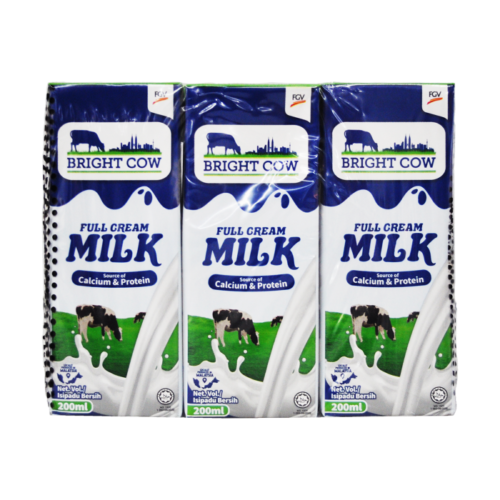 BRIGHT COW Full Cream Milk 6x200ml