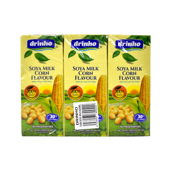 drinho-soy-milk-with-corn-flavour-6x250ml-back-1-1.png DRINHO Soya Milk Corn Flavour Drink 6x250ml